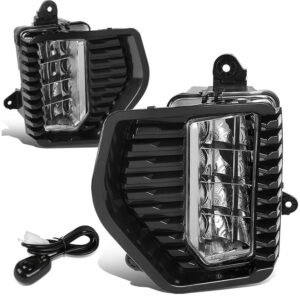 Front Bumper Replace Chrome LED Fog Light w/Switch For 19-21 Sierra 1500