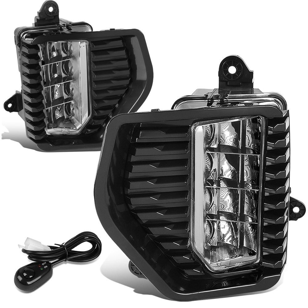 Front Bumper Replace Chrome LED Fog Light w/Switch For 19-21 Sierra 1500