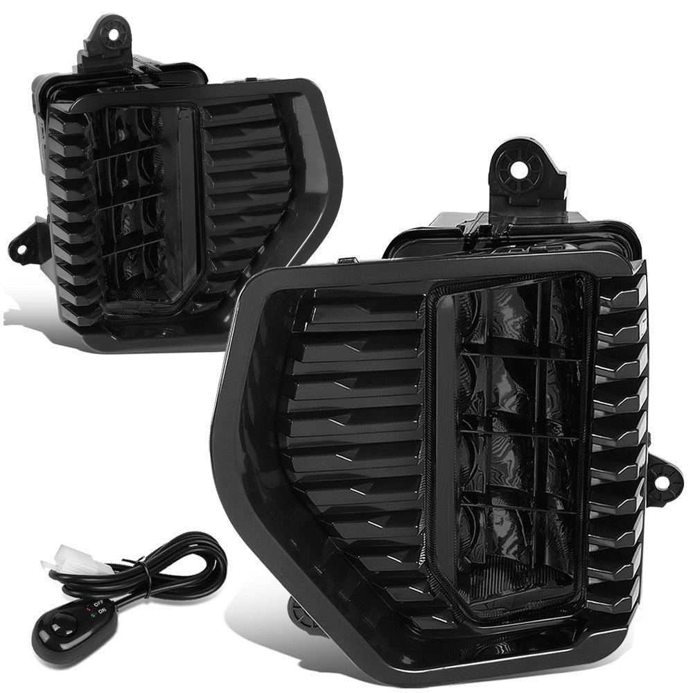 Front Bumper Replace Smoke LED Fog Light w/Switch For 19-21 Sierra 1500