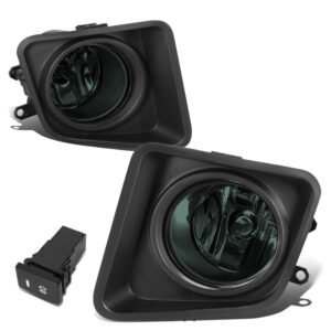 Smoked Lens Front Bumper Fog Light Lamps w/Switch For 14-21 Toyota Tundra (XK50)