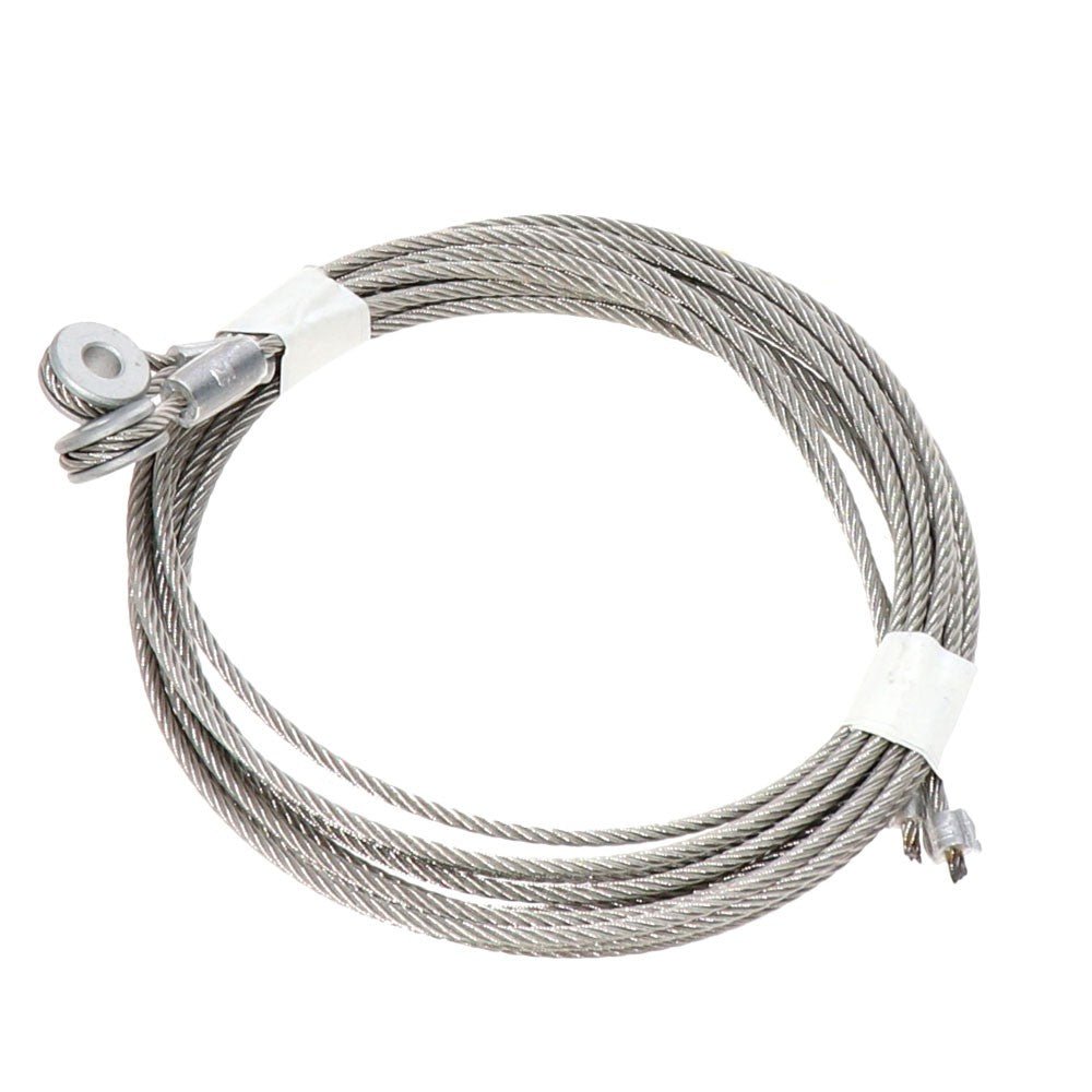 1x Pair (2PCs) Transglobal TG-911545 115″ Length 5/16″ Metal Eyelet 7×7 Galvanized Steel Ramp Door Lift Cable