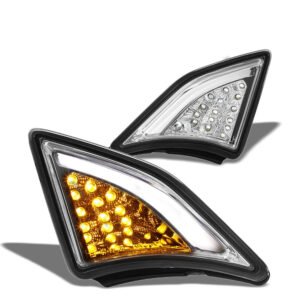 Chrome/Clear Len Front Bumper LED Turning Signal Corner Light Lamp For Scion FRS