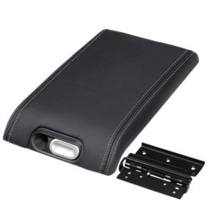 Black Center Console Tray Lid Assembly For 09-14 F-150 (Flow Through Consoles)