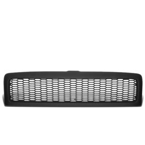 Black Matte Honeycomb Mesh Style Front Grille For 94-02 Dodge Ram 1500 2500 3500