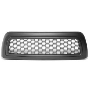 Black Matte Badgeless Vertical Slat Style Front Grille For 10-18 Ram 2500/3500