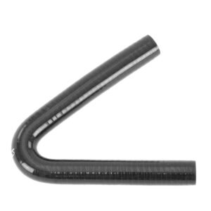 HPS 7/8″ (22mm) ID ,5″ Leg Length 4Ply Silicone Black 135 Degree Elbow Coupler Hose