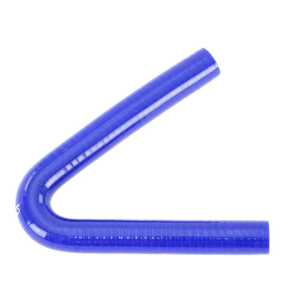 HPS 1.5″ (38mm) ID ,5″ Leg Length 4Ply Silicone Blue 135 Degree Elbow Coupler Hose, 5 leg length 4ply silicone