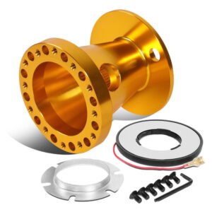 Gold 70/74mm 6-Bolt Aluminum Race Steering Wheel Hub Adapter For 92-97 F-350