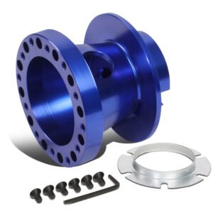 Blue 70/74mm 6-Bolt Aluminum Race Steering Wheel Hub Adapter For 80-05 Corvette
