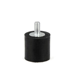 Anti Vibration Mount Isolator M6 Male/Female [1/2″ Stud] [1″ Thick Rubber] [1″ Diameter]