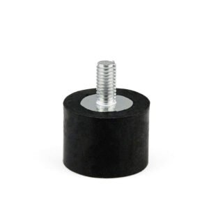 Anti Vibration Mount Isolator M6 Male/Female [3/4″ Stud] [1″ Thick Rubber] [1″ Diameter]