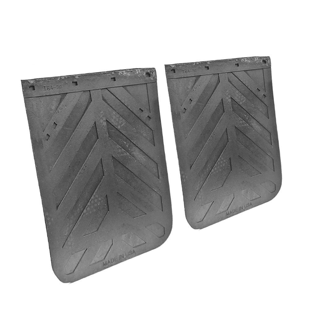 2X Aurora 30″x24″ Chevron Straight Mud Flap Guards 2430CD Semi Truck Trailer