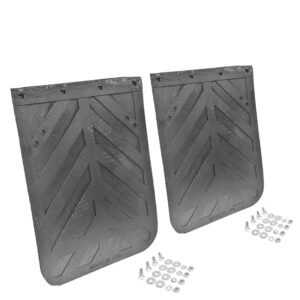 Aurora 30″x24″ Chevron Straight Mud Flap Guard+Mount 2430CD Truck Trailer