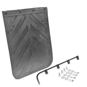 Aurora 30″x24″ Chevron Mud Flap+Mount+Straight Hanger 2430CD Truck Trailer