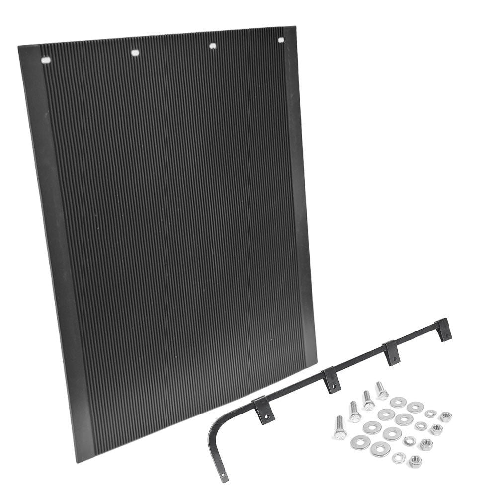 Aurora 30″x24″ Anti-Spray Mud Flap+Mount+Straight Hanger 2430PHDB Semi Truck