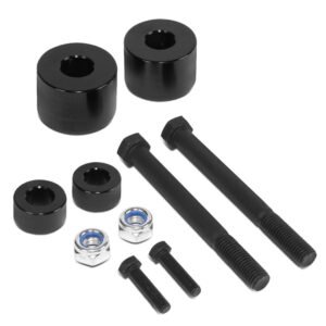 J2 Black 2″ Drop Aluminum Differential/Skid Plate Drop Kit Spacers For 00-06 Tundra 4WD XK40