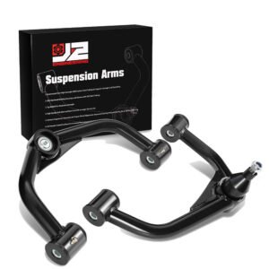J2 Black 2-4″ Lift Front Upper Control Arm For 11-19 Chevrolet Silverado GMC Sierra 2500 3500 HD