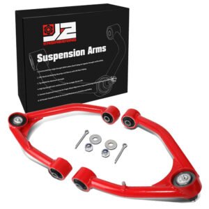 J2 Red 2-4″ Lift Front Upper Control Arm For 07-19 Escalade Avalanche Silverado 1500 Suburban Tahoe Sierra Yukon
