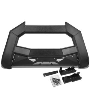 J2 Square Frame Bat Design Front Bumper Bull Bar Guard For 07-18 Chevy Silverado GMC Sierra