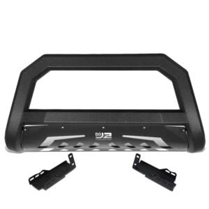 J2 Box Beam Design Front Bumper Bull Bar Guard For 07-18 Chevy Silverado GMC Sierra