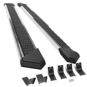 (J2 Honeycomb Pad Metal) Running Board Nerf Bar For 09-18 Ram 1500/19+ Ram 1500 Classic [Extended Cab]