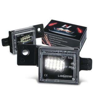 Nuvision LPL-ZTL-9076 White LED Rear License Plate Light For 14+ Colorado Silverado Canyon Sierra