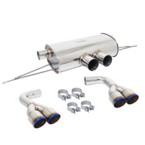 Megan Supremo Series Axleback Exhaust System Burnt Quad Rolled Tips For BMW 15-18 X5/15-19 X6 M Sport (F85/F86)