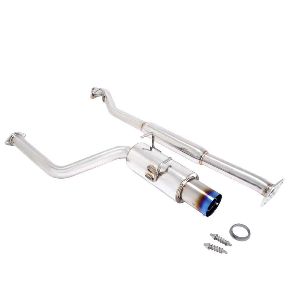 Megan Drift Spec Style Catback Exhaust System Blue Tip 2.5″ Pipe w/Resonator For Gen1 13-20 FR-S/BRZ ZC6/86 ZN6