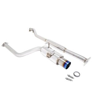 Megan Drift Spec Style Catback Exhaust System Blue Tip 2.5″ Pipe w/Resonator For Gen1 13-20 FR-S/BRZ ZC6/86 ZN6
