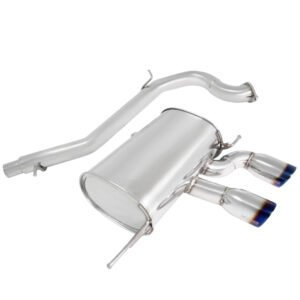 Megan Turbo Type Series Catback Exhaust System 3″ Pipe w/Dual Rolled Tips For 12-13 Volkswagen Golf R MK6