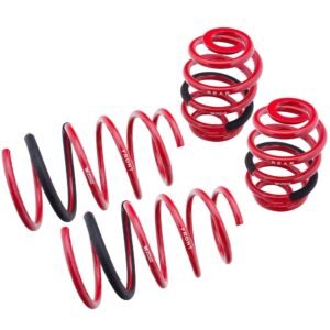 Megan Racing 4PCS Red Euro Lowering Springs Kit For 92-98 3-Series E36 2/4DR