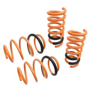 Megan Racing Front/Rear Orange Street Lowering Springs Kit For 15-23 Ford Mustang S550