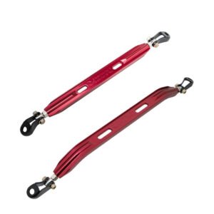 Megan Racing Red [Rear Upper/Rear Lower] Strut Tower Brace Bar For 96-00 Honda Civic 6th Gen
