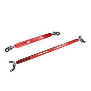 Megan Red (2PC) Rear Upper+Rear Lower Strut Tower Brace Bar For 95-99 Eclipse