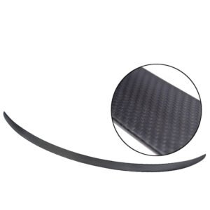Megan Racing OE Style Rear Truck Matte Black Carbon Fiber Spoiler Lip For 17+ Tesla Model 3