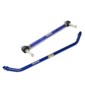 Megan Blue Front Tension Rod + Rear Lower Sub Frame Support Bar For 97-01 Infiniti Q45 Y33/89-98 Nissan 240SX S13 S14
