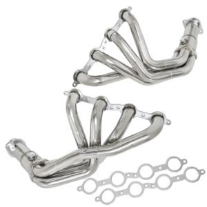 Manzo Long Tube Exhaust Manifold Manifold For 05-13 Chevy Corvette 6.0L 6.2L C6