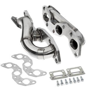 Manzo USA Shorty Exhaust Header Manifold For 90-96 300ZX V6 VG30DETT Twin Turbo Z32