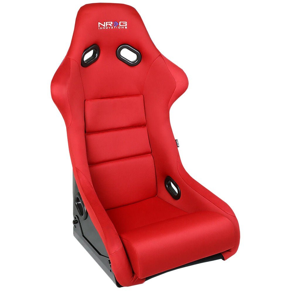 NRG FRP-300RD Fixed Position Bucket Racing Seat w/Bottom Mount (Red)