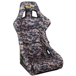 NRG FRP-302-STORM Prisma Fixed Back Bucket (Large Size) Racing Seat Grey