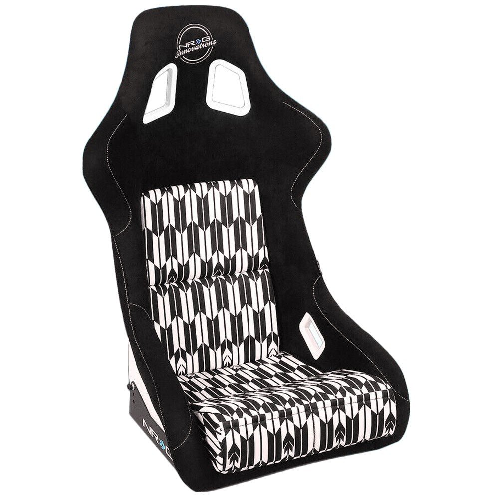 NRG FRP-302-YABA Prisma Fixed Back Bucket (Large Size) Racing Seat Black