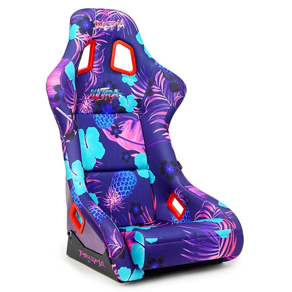 NRG FRP-303-PINA PRISMA Fixed Position Bucket Racing Seat w/Bottom Mount (Invert Tropical Print)