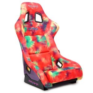 NRG FRP-303-TIEDYE PRISMA Fixed Position Bucket Racing Seat w/Bottom Mount (Tie Dye Print)