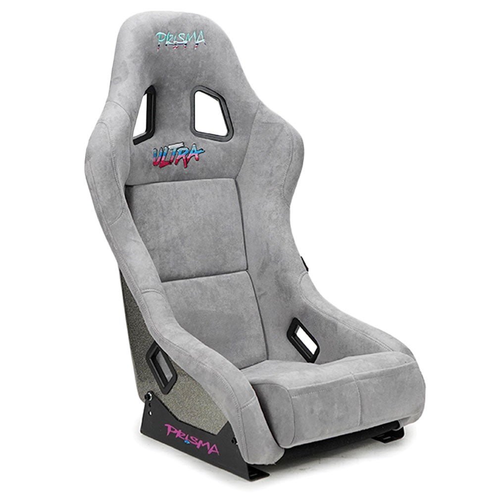 NRG FRP-303GY-ULTRA PRISMA Fixed Position Bucket Racing Seat w/Bottom Mount (Grey)