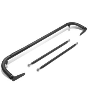 NRG HBR-003TI 51″ Titanium Universal Swiveling end 4-Point Seat Belt Safety B-Pillar Chassis Harness Bar w/loop