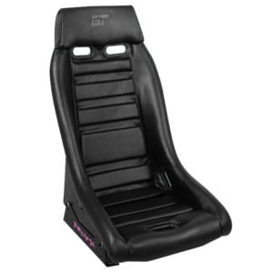 NRG PRI-100BK-MIDNIGHT (GT Retro Series PRISMA) Fixed Position Bucket Racing Seat w/Bottom Mount (Black)