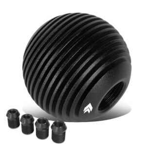 NRG SK-703BK Heatsink Droplet Ball Clear Pattern MT Shift Knob (Black Anodized / UV Resistant)