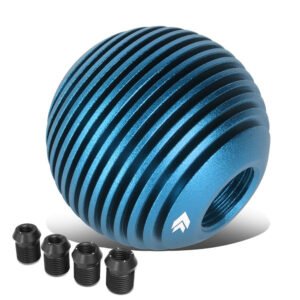 NRG SK-703BL Heatsink Droplet Ball Clear Pattern MT Shift Knob (Blue Anodized / UV Resistant)