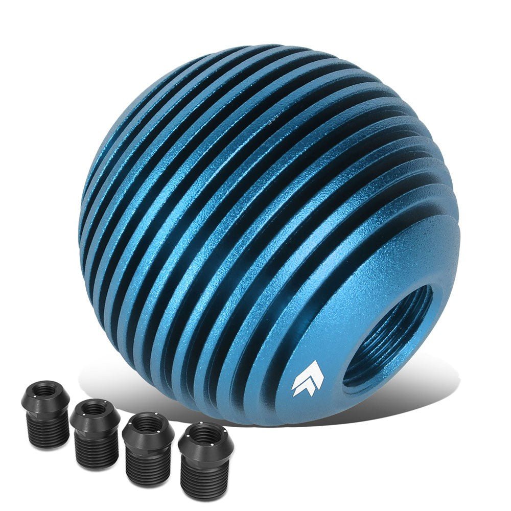 NRG SK-703BL Heatsink Droplet Ball Clear Pattern MT Shift Knob (Blue Anodized / UV Resistant)