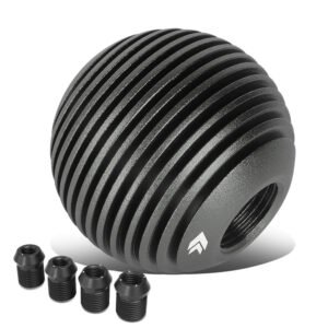NRG SK-703GM Heatsink Droplet Ball Clear Pattern MT Shift Knob (Gunmetal Anodized / UV Resistant)